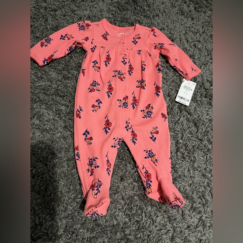 Baby girl footie pajamas 3month NWT